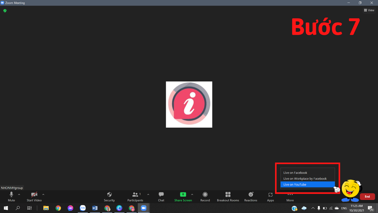 Cách livestream  từ zoom qua YouTube