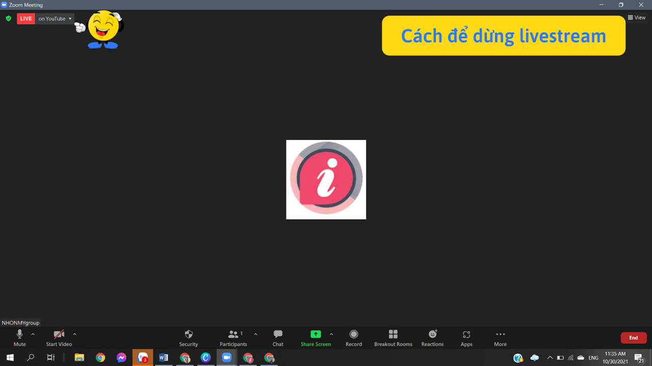 Cách livestream  từ zoom qua YouTube