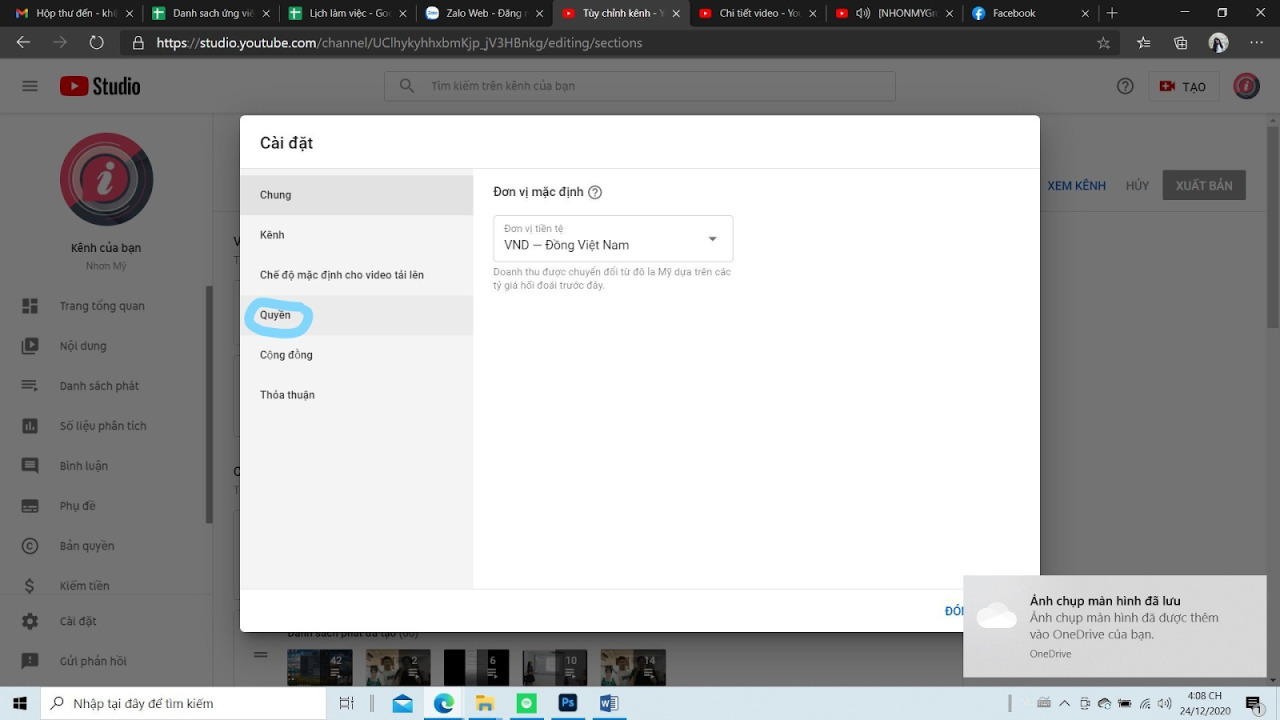 hướng dẫn cấp quyền truy cập trên Youtube