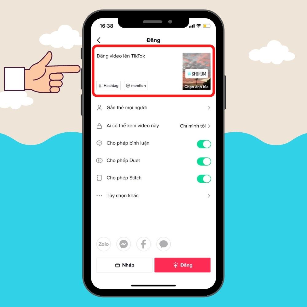 Hướng dẫn Đăng video lên Tiktok