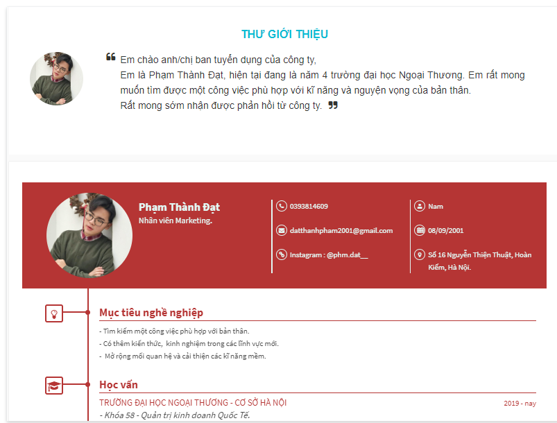Lọc CV và điền TTSO