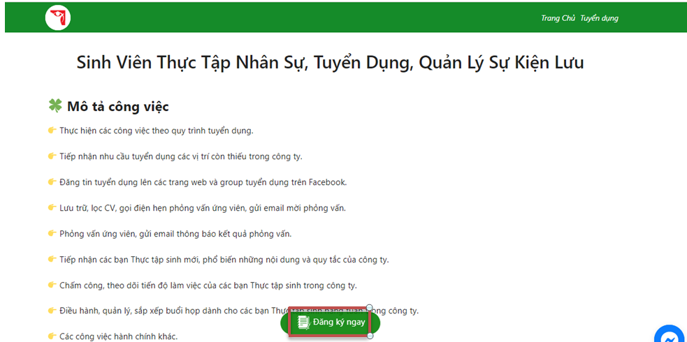 Lọc CV và điền TTSO