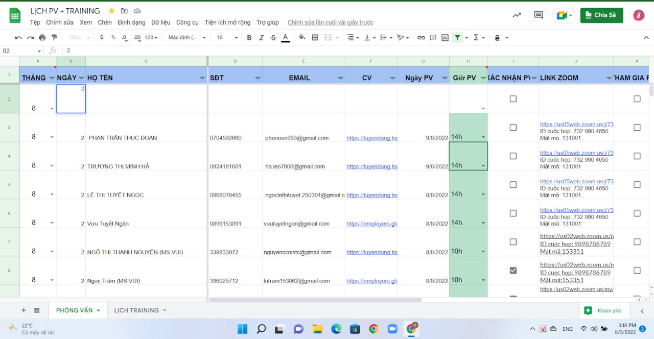 Thực tập sinh Marketing online (Lê Thanh Hoàng Thắng - NS 1.1.2023)