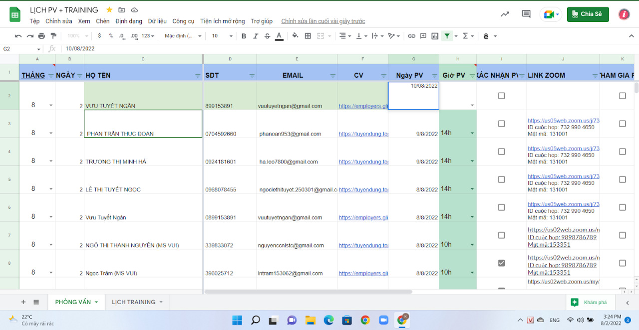Thực tập sinh Marketing online (Lê Thanh Hoàng Thắng - NS 1.1.2023)