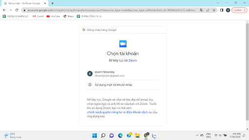 Hướng dẫn lên lịch Zoom